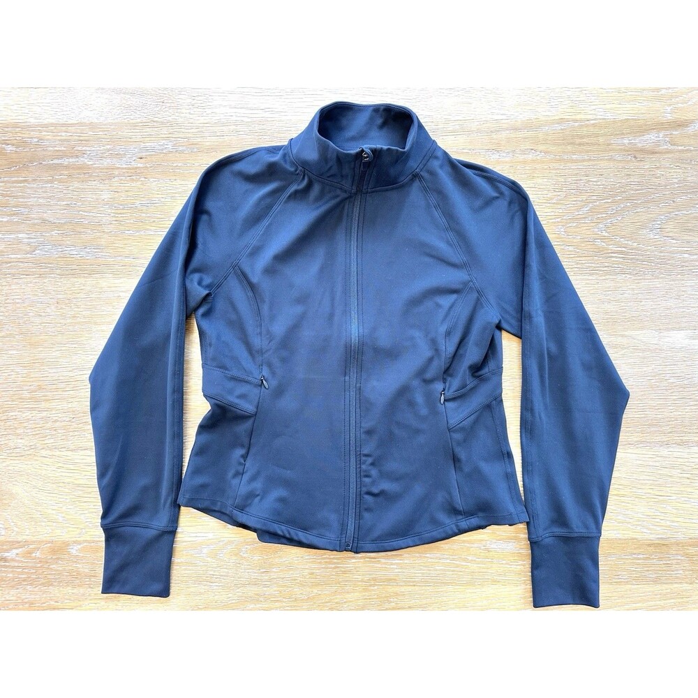 Jockey Women's Yoga Full Zip Jacket Black Medium